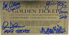 WILLY WONKA GOLDEN TICKET, AUTOGRAPHED (SIGNED) BY FOUR, PLUS EXTRAS picture