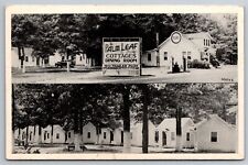 Palm Leaf Modern Cottages Dining Trailer Park Ashland VA Postcard S25 picture