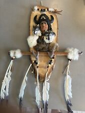 Native American Wooden Decorative Wall Piece picture