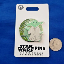 Disney Parks Teacher's Day 2023 Star Wars Yoda Pin Limited Release New on Card picture