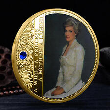 British Diana Princess Rose Diamond Last Rose Commemorative Coin Collectible picture