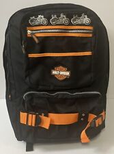 Vintage Harley-Davidson Backpack Limited Edition 17” Black & Orange RARE & MINT picture