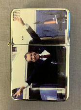 President Nixon Flip Top Dual Torch Lighter Wind Resistant picture