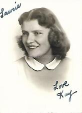 Found Photo bw 1950's HIGH SCHOOL GIRL Original Portrait YOUNG WOMAN 15 27 T picture