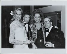 Shelly Smith, Rochard Cohen, Jackie Collins, Allan Carr ORIGINAL PHOTO HOLLYWOOD picture