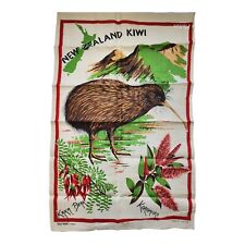Vintage Old Mill Fast Colours Irish Linen Souvenir Tea Towel New Zealand Kiwi picture