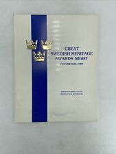 1980 Great Swedish Heritage Awards Night Program, 9 Men of Sweden Honored picture
