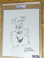 FLOYD NORMAN Sketch Signed Hand Drawn Jumbo Monsters Inc. James P Sullivan PSA  picture
