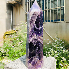 1630g Natural Dream amethyst Pillar Stone With A Point Obelisk Healing picture