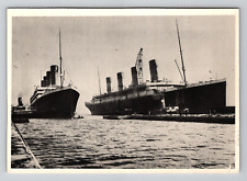 Postcard 4x6 RMS Titanic Olympic Steamer Ships 1912 White Star Line Reprint picture