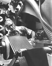 Technician Elmer Osaba of the Memorex factory in Santa Clara, C- 1980 Old Photo picture