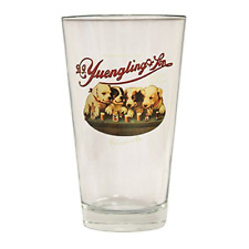Yuengling Brewery Dogs logo Since 1907 Beer Pint Glass Clear  picture