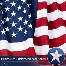 6X10 US American Flag Heavy Duty Embroidered Stars Sewn Stripes Grommets Nylon picture