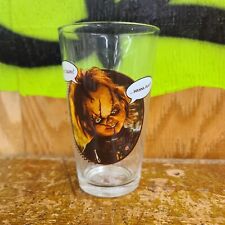 Child's Play Chucky 16oz Drinking Glass Hi I'm Chucky Wanna Play picture
