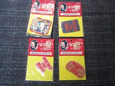 (4) Vintage Where's the Beef Wendy's Hamburger Patches  Iron On & Self Stick picture