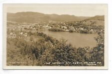 Sainte-Adele Quebec Aerial view from the Lookout Unused Real Photo Postcard picture