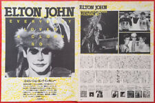 ELTON JOHN 1987 CLIPPING JAPAN MAGAZINE PG 2F 3PAGE picture