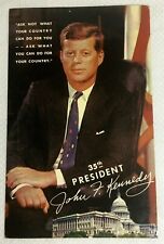 35th President John F Kennedy Postcard AAA Fabian Bachrach 1961 Used Postmarked picture