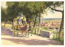 The Mail Coach, On The Ride, Painting by Paul Hey Postcard picture