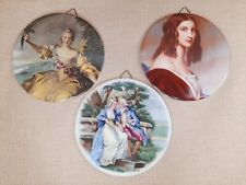Victorian Art W. Germany Porcelain Wall Decor Vintage Wall Hanging Edwardian Art picture