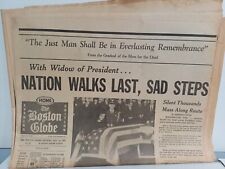 Great JFK President John F. Kennedy FUNERAL Headline 1963 Old Newspaper picture