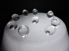 100 CLEAR 11mm Round Faceted Globes for Ceramic Christmas Trees picture