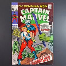 Captain Marvel 20 Bronze Age 1970 Hulk Avengers Roy Thomas comic Gil Kane cover picture