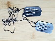 WWII Style Notched Military GI Dog Tags picture