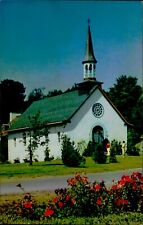 Postcard Ste. Adele Protestant Church Laurentians Quebec Canada picture