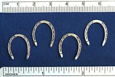 HIGH QUALITY RDLC Traditional 1:9 Scale MODEL HORSE SHOES - Polished Silver-tone picture