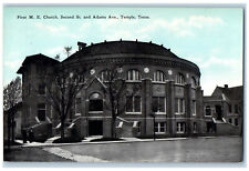 c1910 First M.E. Church Second Street and Adams Avenue Temple TX Postcard picture