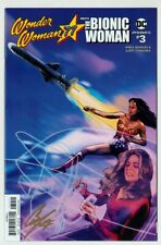 SIGNED Cat Staggs Wonder Woman 77 Meets The Bionic Woman #3 DC Dynamite Comics picture