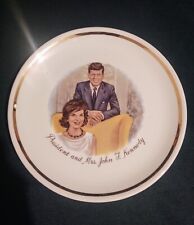 VTG 1960's President & Mrs. John F. Kennedy Collector Plate Gold Trim  picture