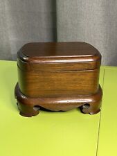 Vintage Hand Carved Wood Trinket Box w/Lid Grand Rapids Numbered #229 EUC picture