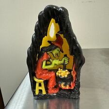 Vintage WITCH'S BREW GURLEY Halloween Glow Candle # 4349 - Made in USA  picture