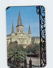 Postcard Cathedral Spires New Orleans Louisiana USA picture