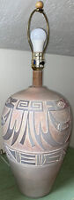 Vintage 1986 Casual Lamps Of California indigenuos design Plaster Table Lamp. picture