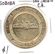 Soboba Casino San Jacinto California 1 Dollar Gaming Token as pictured picture