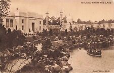 Malaya from the Lake British Empire Exhibition 1924 Vintage PC Stamped picture