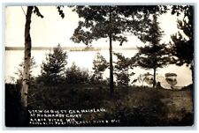 1923 St. Germain Lake Normandy Parfitt Court Arbor Vitae WI RPPC Photo Postcard picture