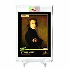 FRANZ LISZT Virtuoso Pianist Card 2023 GleeBeeCo Holographic #FRVR *GOLD* 1/1 picture