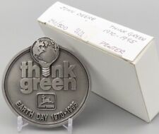 JOHN DEERE “THINK GREEN” Earth Day Belt Buckle 291/500 Pewter picture