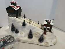 St. Nicholas Square The Village Collection Illuminated Ski Hill Christmas WORKS picture