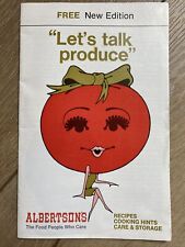 Vintage Albertson’s Let’s Talk Produce Recipes Cooking Hints Booket picture