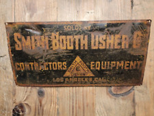 Los Angeles Industrial Tin Sign Smith Booth & Usher Manufacturing 6