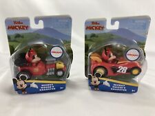 Disney Junior Mickey Mouse’s Roadster, 2 Cars Diecast Metal Toys NIB picture