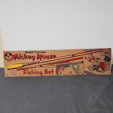Super Rare Vintage Walt Disney Mickey Mouse Club #350 Fishing Set On Box picture