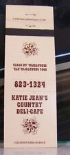   Rare Vintage Matchbook M1 Sebastopol California Katie Jean's Country Deli Cafe picture