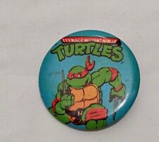 Vintage Teenage Mutant Ninja Turtles Raphael Pinback Button 1.5