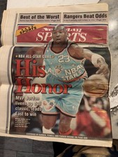 1996 Newsday Michael Jordan NBA All Star MVP Original Newspaper Feb 12 Bulls picture